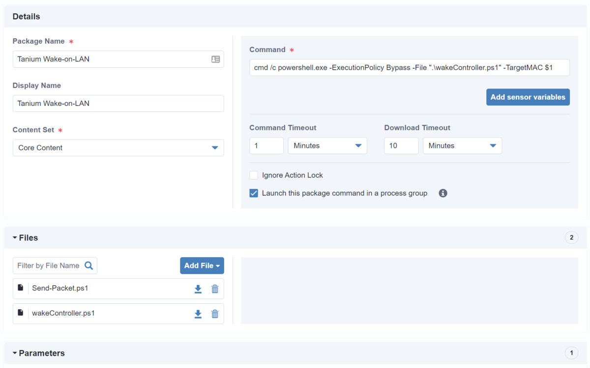 Wake powered-off endpoints through their Tanium peers